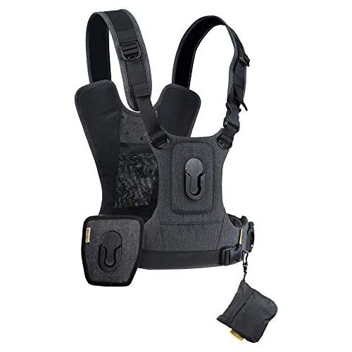  Cotton Carrier G3 Dual Camera Harness for 2 Cameras Gray