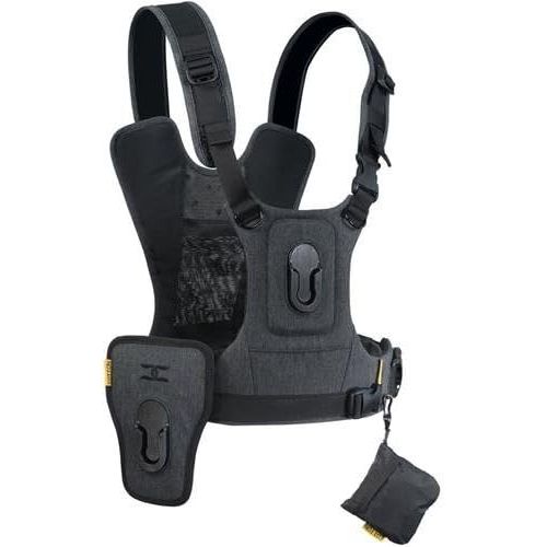  Cotton Carrier G3 Dual Camera Harness for 2 Cameras Gray