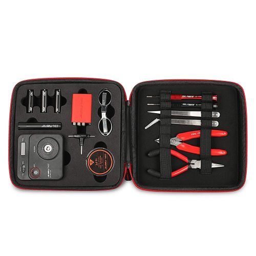  Cotton Coil Master 100% Authentic DIY Kit V3 Tool Set for Home and Jewelry Repairs with Latest Coil Jig (V4)/Updated 521 Tab Mini V2 Ohm Reader/Tweezers/Heat Resistant Wire/ Exclusive Lif