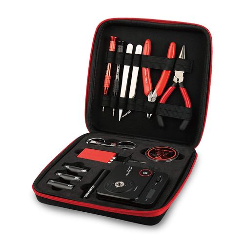  Cotton Coil Master 100% Authentic DIY Kit V3 Tool Set for Home and Jewelry Repairs with Latest Coil Jig (V4)/Updated 521 Tab Mini V2 Ohm Reader/Tweezers/Heat Resistant Wire/ Exclusive Lif