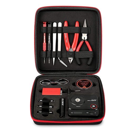 Cotton Coil Master 100% Authentic DIY Kit V3 Tool Set for Home and Jewelry Repairs with Latest Coil Jig (V4)/Updated 521 Tab Mini V2 Ohm Reader/Tweezers/Heat Resistant Wire/ Exclusive Lif