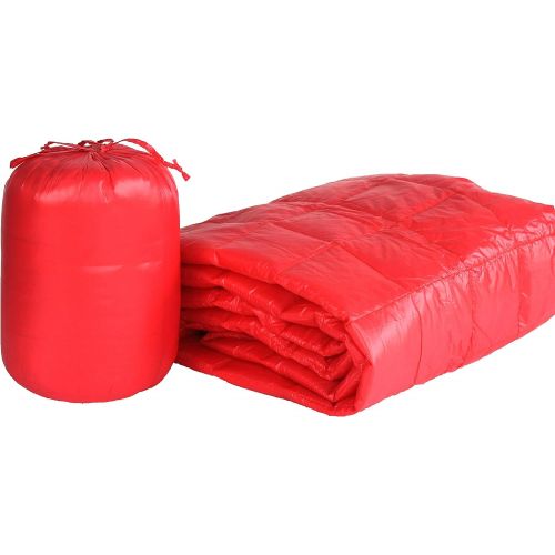  Cotton Loft PUFF 50 x 70 High Loft Down Indoor/Outdoor Water Resistant Throw with Extra Strong Nylon Cover, Coral