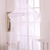 [아마존베스트]Cotton Loft Raisinette Kids Collapsible Hoop Sheer Bed Canopy, One Size, White