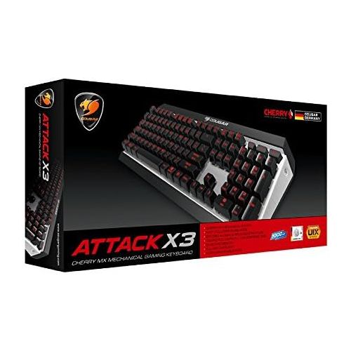  Cougar gaming Cougar ?Wired USB Mechanical gaming Keyboard with Cherry MX Red (AttackX3-1IS)