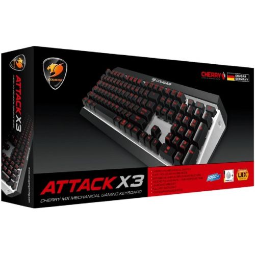  Cougar gaming Cougar ?Wired USB Mechanical gaming Keyboard with Cherry MX Red (AttackX3-1IS)