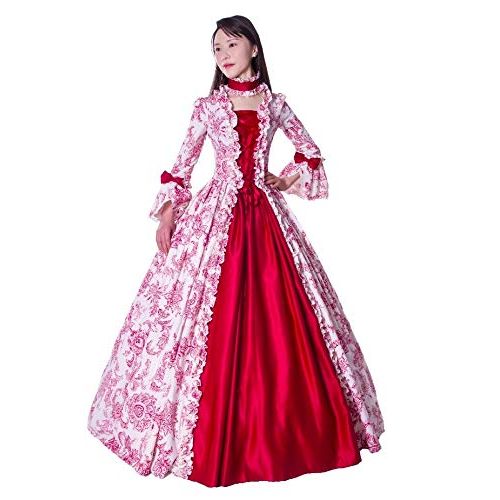  CountryWomen Medieval Renaissance Queen Arwen Christmas Holiday Dress Ball Gown Theatrical Cosplay Clothing