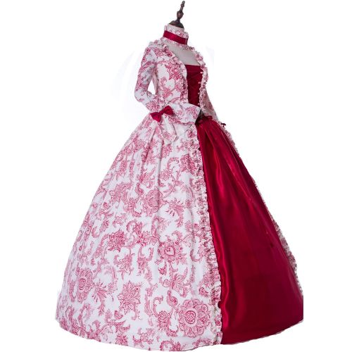  CountryWomen Medieval Renaissance Queen Arwen Christmas Holiday Dress Ball Gown Theatrical Cosplay Clothing