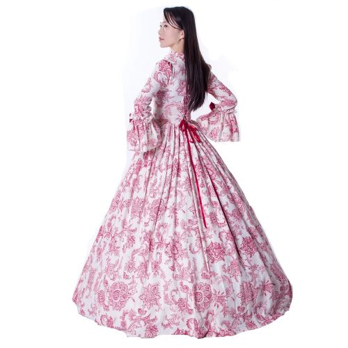  CountryWomen Medieval Renaissance Queen Arwen Christmas Holiday Dress Ball Gown Theatrical Cosplay Clothing