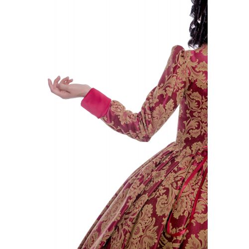  CountryWomen Renaissance Queen Elizabeth I/Tudor Gothic Jacquard Fantasy Dress Game of Thrones Gown Halloween Costumes