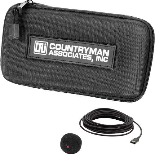  Countryman I2 Hypercardioid Guitar Microphone for Hardwired XLR (High Gain, Black)