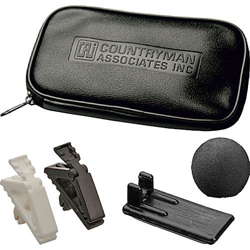  Countryman EMW Omnidirectional Lavalier Microphone with Shelved Frequency Response for Sennheiser Wireless Transmitters (3-Pin LEMO Connector, Black)