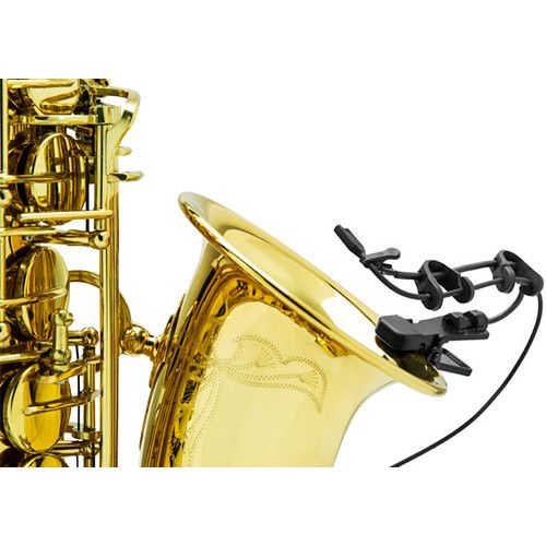  Countryman I2 Saxophone and Brass Microphone Kit with TA4F Connector for Electrovoice BP-300, BPU-2, BPU-2Pro, BPU-2Pro-REF, BPU-R, CSB-1000, NBPU, NBPU-G, WTU-2, and RE3-BPT Wireless Transmitters (Black)