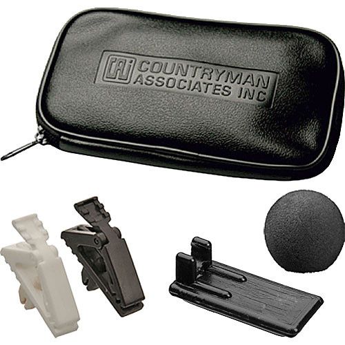  Countryman EMW Omnidirectional Lavalier Microphone with Peak Frequency Response for Sennheiser Transmitters (Microdot Connector, Black)