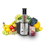 Courant juicer Juice Extractor, Power Juice Maker Machine, Wide Chute for Whole Fruits with 1.8L Extra Large Pulp Bin, Stainless Steel Blade and Mesh Strainer, Stainless Steal Blac