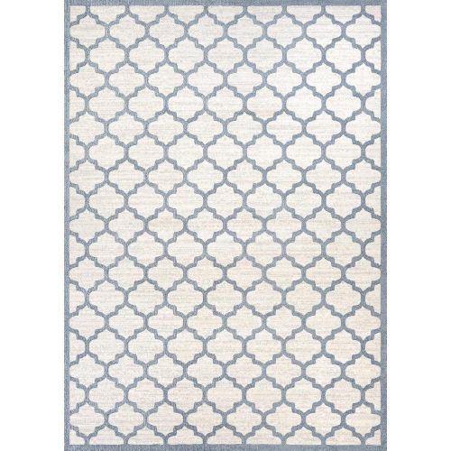  Couristan Marina Garden Gate/Oyster-Slate Blue Area Rug 2 x 311