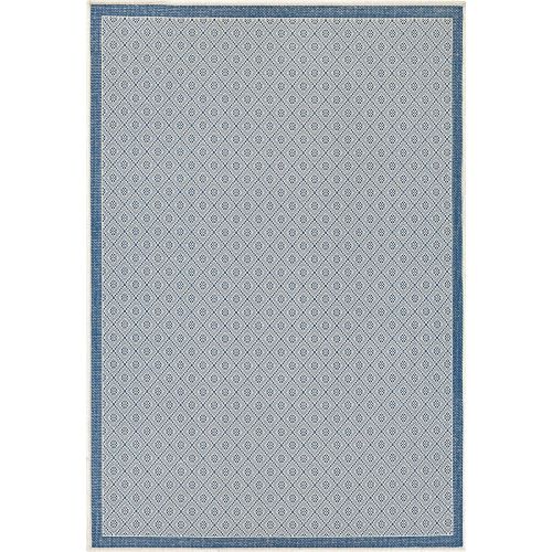  Couristan Monaco Collection Sea Pier Rug, SandAzure, 5 by 8-Feet