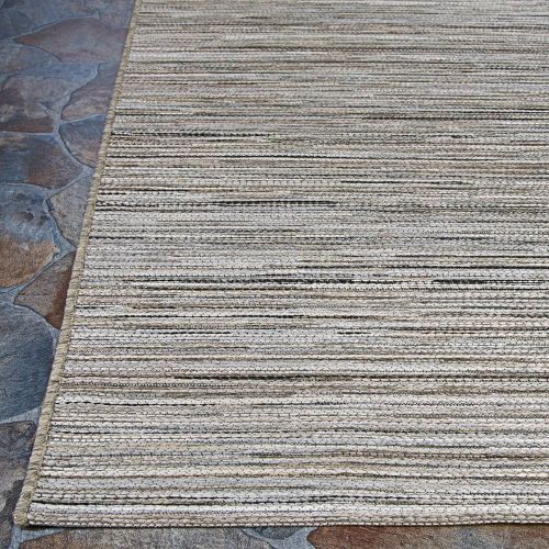  Couristan Cape Hinsdale IndoorOutdoor Area Rug, 710 x 109, Light BrownSilver