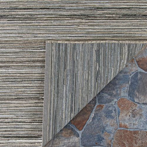  Couristan Cape Hinsdale IndoorOutdoor Area Rug, 710 x 109, Light BrownSilver