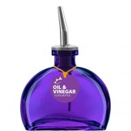 Couronne Company B6546P21 Glass Oil Bottle 6 oz Violet