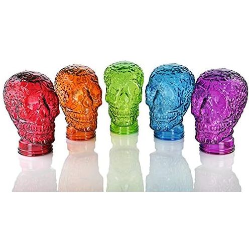  [아마존베스트]Couronne Company G5863G09 Glass Sugar Skull, 10, Aqua, 1 Piece