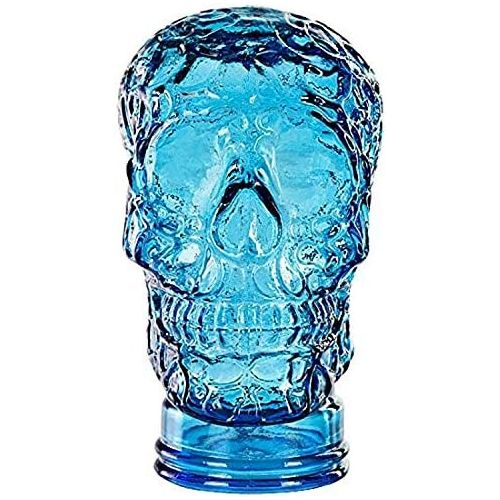  [아마존베스트]Couronne Company G5863G09 Glass Sugar Skull, 10, Aqua, 1 Piece