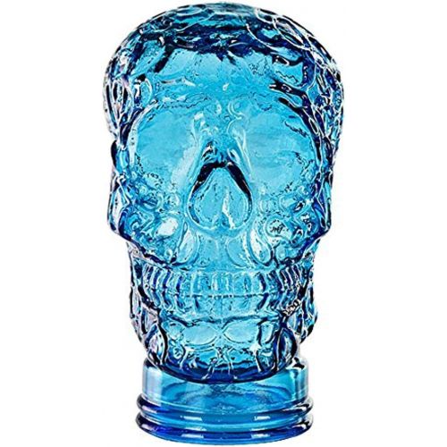  [아마존베스트]Couronne Company G5863G09 Glass Sugar Skull, 10, Aqua, 1 Piece