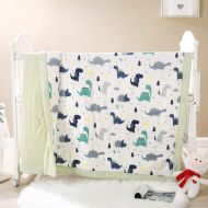 CoutureBridal Dinosaur Toddler Blanket for Boys Girls Bamboo Cotton Baby Oversized Blankets Bed or Crib Stroller Blanket 47x 47
