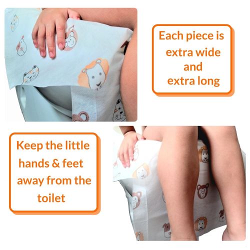  [아마존베스트]CoverJOY Disposable Toilet Seat Covers - Extra Large Size Perfect for Toddlers Potty Training and Great for Travel Both Kids and Adults (20)