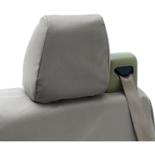  Coverking Custom Fit Front 50/50 Bucket Seat Cover for Select Ford Expedition Models - Ballistic (Light Gray)