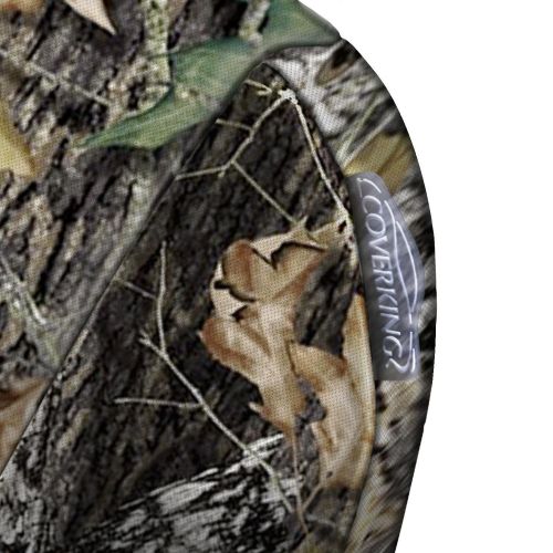  Coverking Custom Fit Front 50/50 Bucket Seat Cover for Select Ford Models - Neoprene (Mossy Oak Break Up Camo Solid)