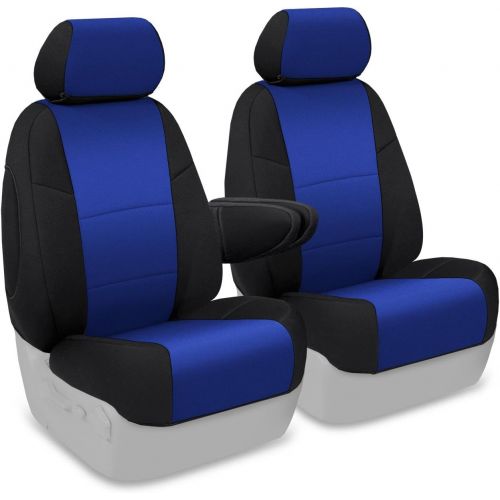  Coverking Custom Fit Front 50/50 Bucket Seat Cover for Select Chevrolet HHR Models - Neosupreme Solid (Black)