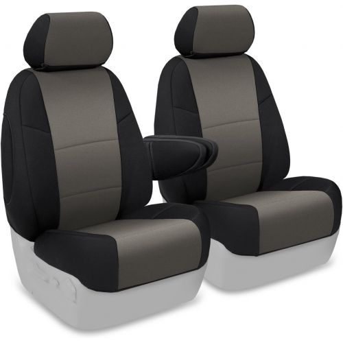  Coverking Custom Fit Front 50/50 Bucket Seat Cover for Select Chevrolet HHR Models - Neosupreme Solid (Black)