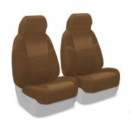 Coverking Custom Fit Front 50/50 Bucket Seat Cover for Select Ford E-Series Models - Ballistic (Tan)