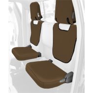 Coverking Custom Fit Rear 50/50 Jump Seat Cover for Select Toyota Tacoma Models - Ballistic (Tan)