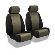 Coverking Custom Fit Seat Cover for Select Ford Mustang Models - Spacer Mesh (Taupe with Black Sides)