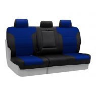 Coverking Custom Fit Rear 60/40 Bench Seat Cover for Select Honda CR-V Models - Spacermesh 2-Tone (Blue with Black Sides)