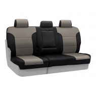 Coverking Custom Fit Center 60/40 Bench Seat Cover for Select Lexus GX470 Models - Neosupreme (Charcoal with Black Sides)