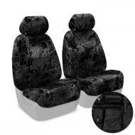 Coverking Front 50/50 Base Bucket Custom Fit Tactical Seat Cover with Integrated Molle Storage for Select Ram Models - Cordura Ballistic (Kryptek Typhon Camo)