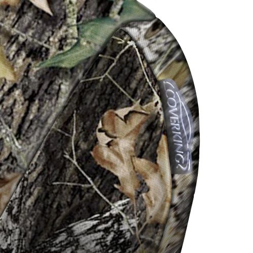  Coverking Front 50/50 Bucket Custom Fit Seat Cover for Select Toyota Tundra Models - Neoprene (Mossy Oak Break Up Camo Solid)