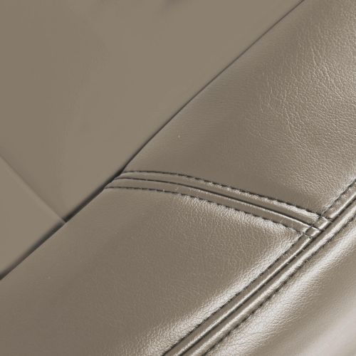  Coverking Custom Seat Cover for Select Jeep Grand Cherokee Models - Premium Leatherette (Taupe)