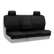 Coverking Custom Fit Rear 60/40 Bench Seat Cover for Select Chevrolet Silverado 1500 Models - Neosupreme Solid (Black)