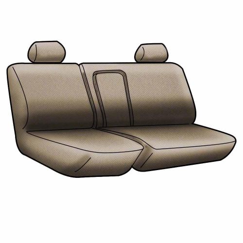  Coverking Custom Fit Rear 60/40 Bench Seat Cover for Select Chevrolet Silverado 1500 Models - Neosupreme Solid (Black)