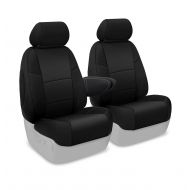 Coverking Custom Fit Front 50/50 Bucket Seat Cover for Select Toyota Sienna Models - Spacermesh Solid (Black)