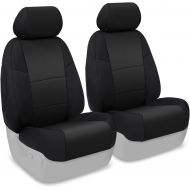 Coverking Custom Fit Front 50/50 Bucket Seat Cover for Select Ford F-Series Models - Neoprene (Black)
