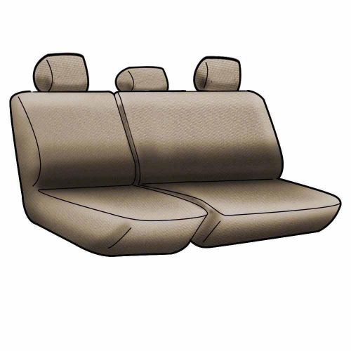  Coverking Rear 60/40 Bench Custom Fit Seat Cover for Select Subaru Forester Models - Neosupreme (Gray with Black Sides)