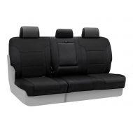 Coverking Custom Fit Center 60/40 Bench Seat Cover for Select Hyundai Santa Fe Models - Spacermesh Solid (Black)