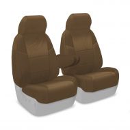 Coverking Custom Fit Front 50/50 Bucket Seat Cover for Select Ford F-Series Models - Ballistic (Tan)