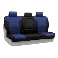 Coverking Custom Fit Seat Cover for Select Toyota Camry Models - Neosupreme (Navy Blue with Black Sides)