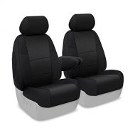 Coverking Custom Fit Front 50/50 Bucket Seat Cover for Select Toyota FJ Cruiser Models - Neosupreme (Black)
