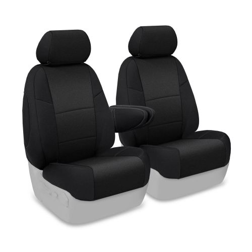  Coverking Custom Fit Front 50/50 Bucket Seat Cover for Select Toyota FJ Cruiser Models - Neosupreme (Black)